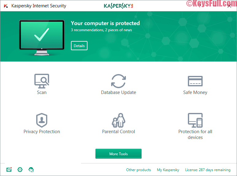 Kaspersky internet security 2018 serial keys
